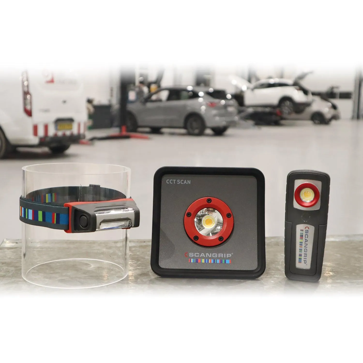 SCANGRIP Detailing Kit - ESSENTIAL - Detailing and Colour Match lights in a handy bag - with US plug
