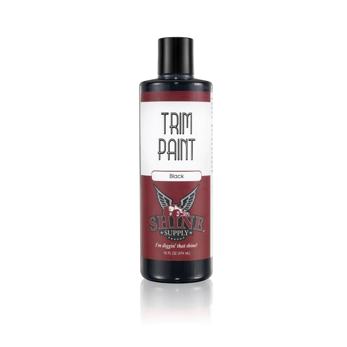 SHINE SUPPLY Trim Paint Black - 16 oz