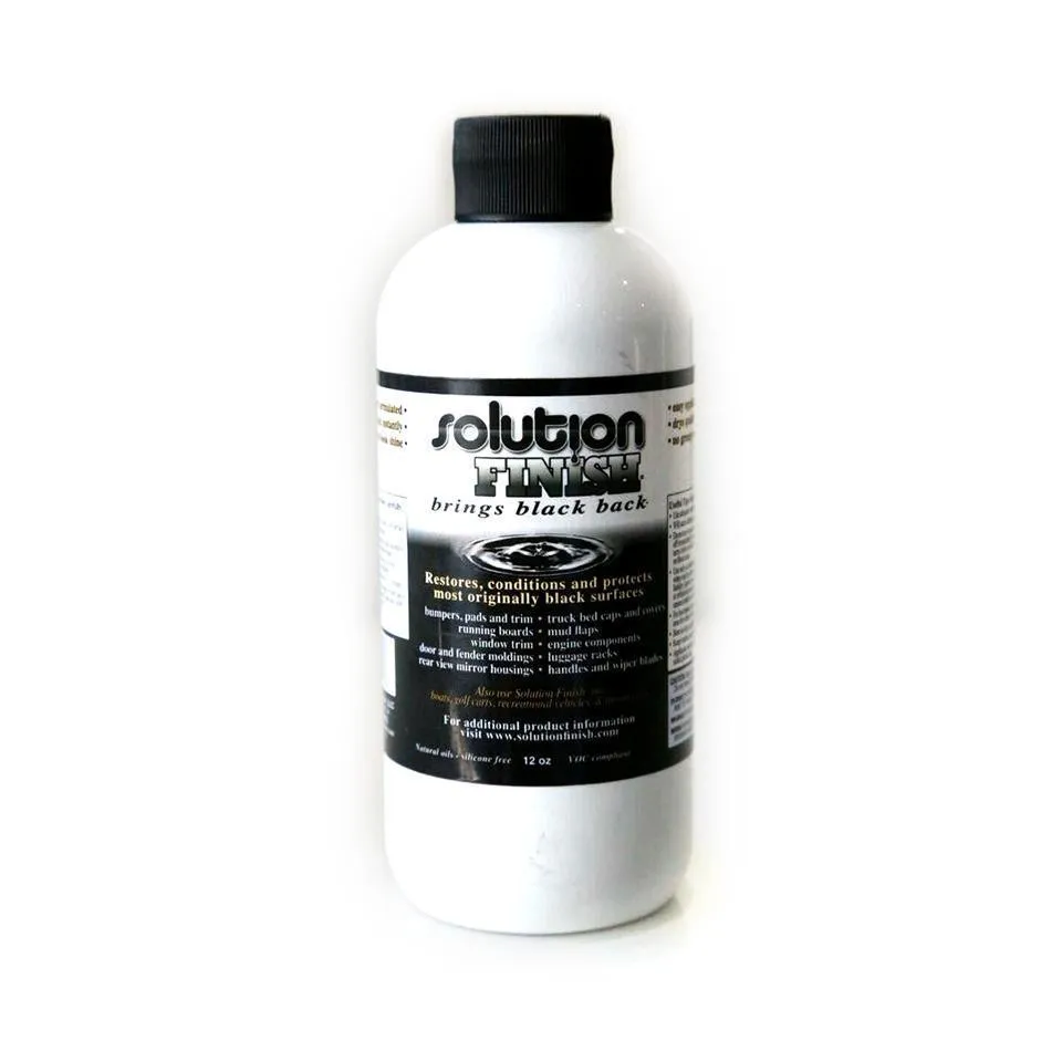 SOLUTION FINISH Black Plastic & Vinyl Restorer