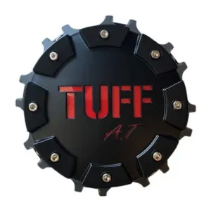 TUFF at Wheels C611904CB3 RED Matte Black and Red Center Cap