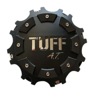 TUFF AT Wheels C611905CB3/C C6119-6CAP C6119-8 Black and Silver Center Cap