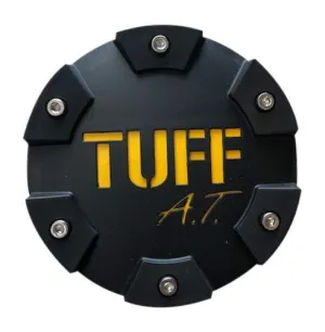 TUFF at Wheels PCTMFBY Black with Yellow Logo Center Cap Medium