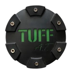 Tuff Wheels C611901 PCTMFBG Black with Green Logo Center Cap