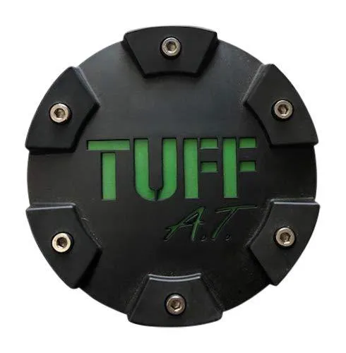 Tuff Wheels C611901 PCTMFBG Black with Green Logo Center Cap