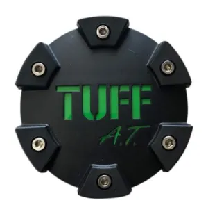 Tuff Wheels PCTSBG Satin Black with Green Logo Center Cap