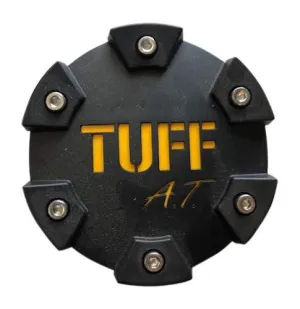 Tuff Wheels PCTSFBY Flat Black with Yellow Logo Center Cap