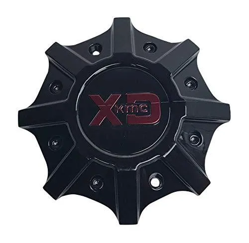 XD SERIES Wheels T148L215-H33-S5 Gloss Black Center Cap with Red Logo